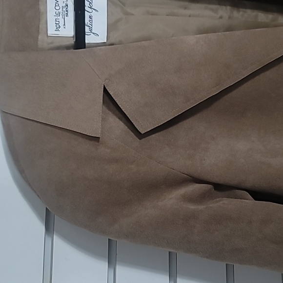 Vintage Julian Gold  Ultra Suede 14 With Belt Fully Lined (Price Firm) - Picture 8 of 9